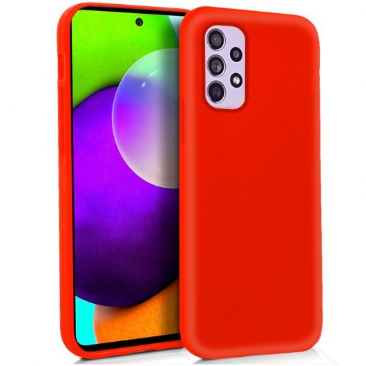 Cool Funda Silicona Roja para Samsung A525 Galaxy A52 / A52 5G / A52s 5G