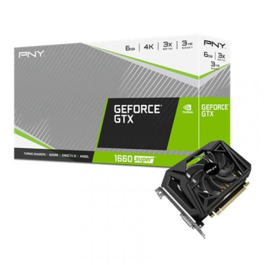Placa gráfica PNY GeForce GTX 1660 SUPER Single Fan 6GB GDDR6