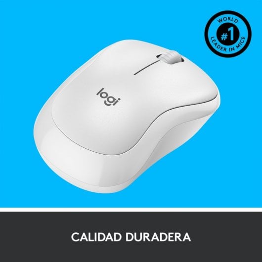 Logitech M220 Silent Ratón Inalámbrico 1000 DPI Blanco