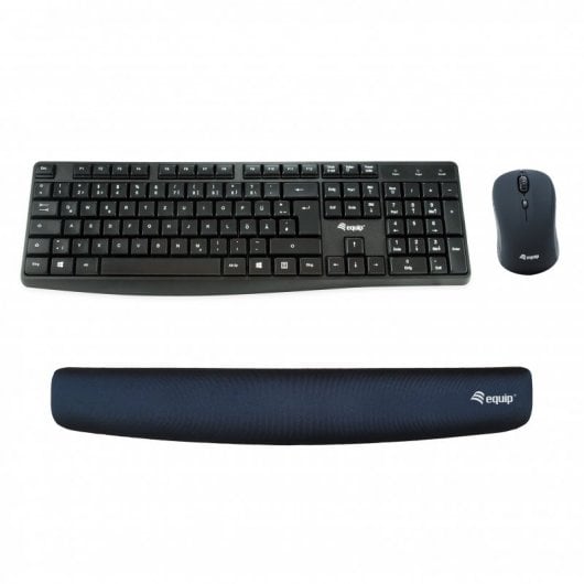Equip Reposamuñecas Ergonómico para Teclado Negro