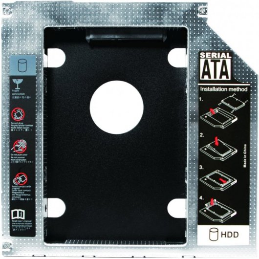 Logilink Adaptador CD/DVD-ROM a HDD/SSD 2.5" 12.7mm
