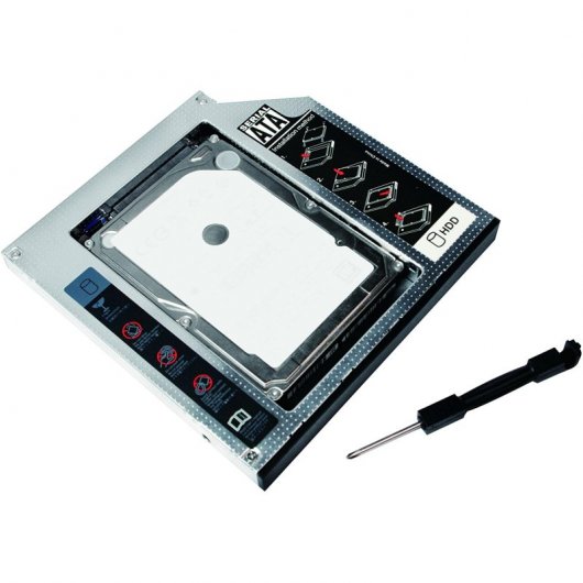 Logilink Adaptador CD/DVD-ROM a HDD/SSD 2.5" 12.7mm