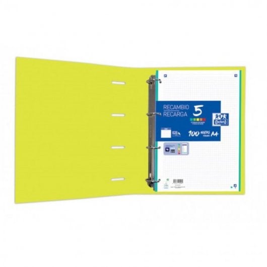 Oxford EuropeanBinder Touch, nachfüllbarer Ordner, A4+, verschiedene leuchtende Farben