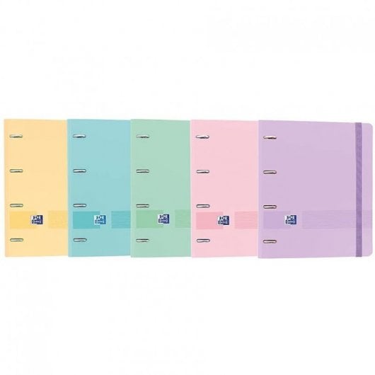 Oxford Live & Go EuropeanBinder Archivador con Recambio A4+ Colores Pastel Surtidos 1 Unidad