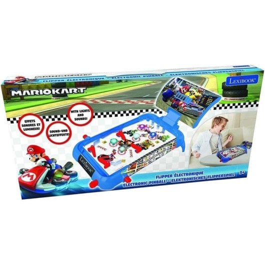 Jogo de mesa Lexibook JG610NI Pinball Eletrónico Mario Kart efeitos de luz e som