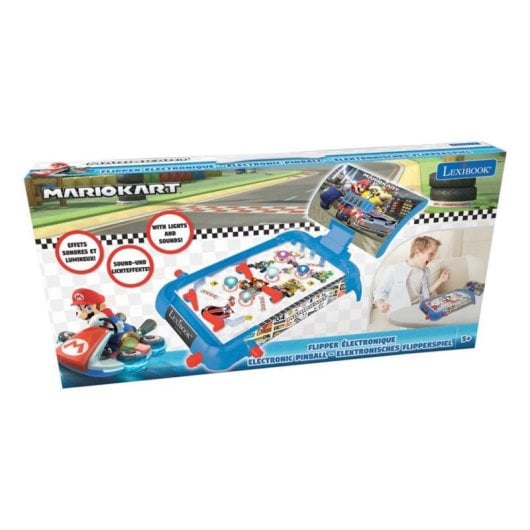 Jogo de mesa Lexibook JG610NI Pinball Eletrónico Mario Kart efeitos de luz e som