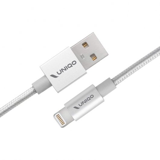 Câble UNIQO USB vers Lightning 1m Gris