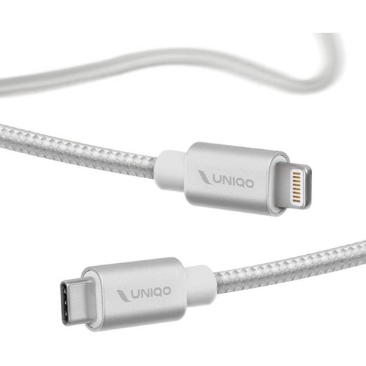 Câble UNIQO Lightning Type-C 1m Gris