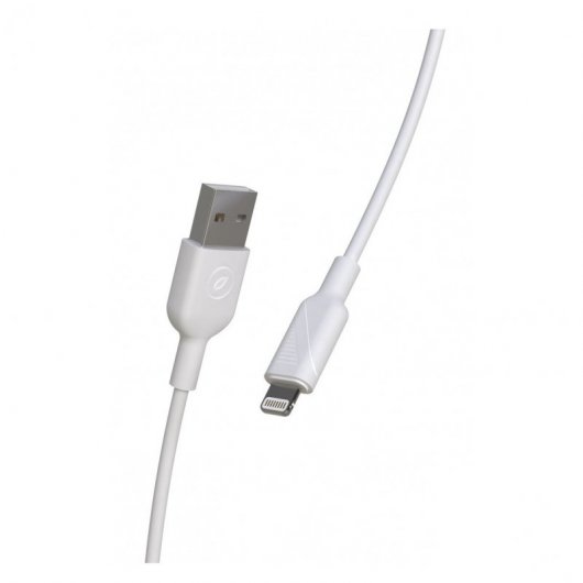 Muvit Cable USB a Lightning Macho/Macho 3m Blanco