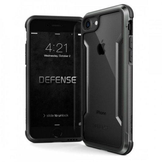 X-Doria Funda Defense Shield Negra para iPhone 8/SE 2020