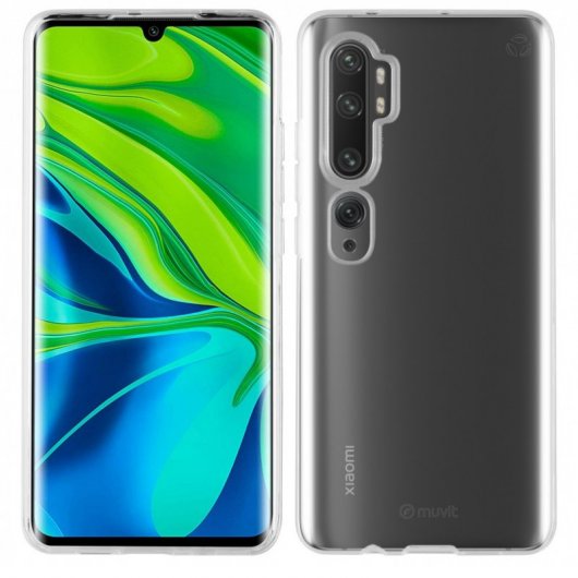 Muvit Funda Recycletek Transparente para Xiaomi Mi Note 10 Pro