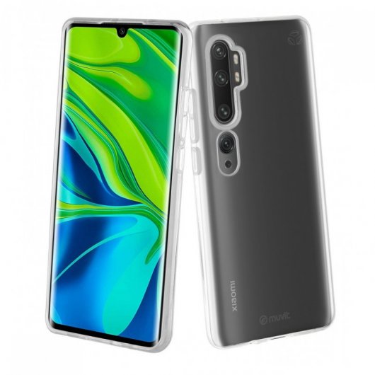Muvit Funda Recycletek Transparente para Xiaomi Mi Note 10 Pro
