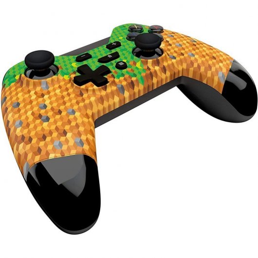 Gamepad Gioteck WX-4 Wireless Retro Cubes per Switch PC + TX-50 Cuffie Nero Arancione