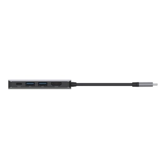 Adaptador USB-C Belkin AVC006btSGY 4 em 1 100 W HDMI 4K Ultra HD Prata