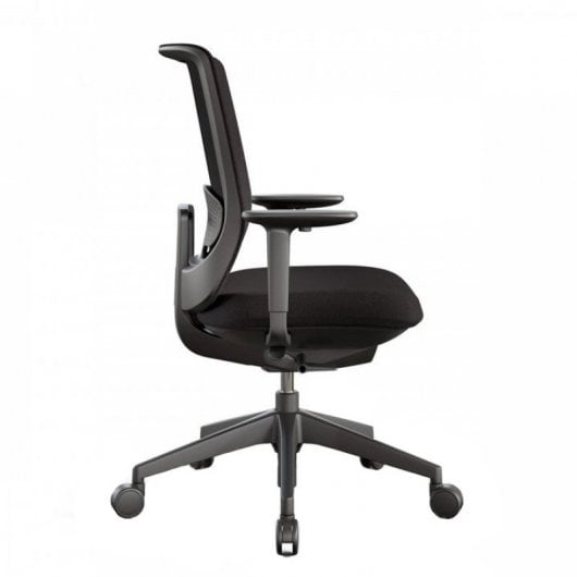 Actiu Trim Silla de Oficina Negra con Base Negra