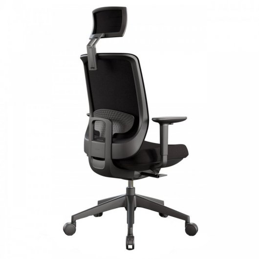 Actiu Trim Silla de Oficina con Cabezal Negra