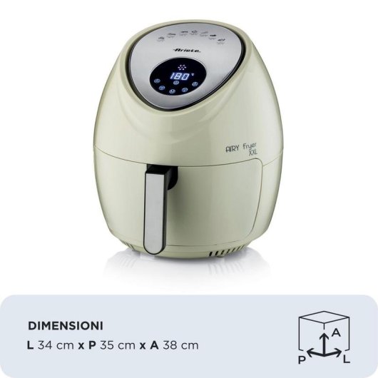 Air Fryer Ariete 4618XXL 7L 1800W Ecrã Tátil Grande Capacidade