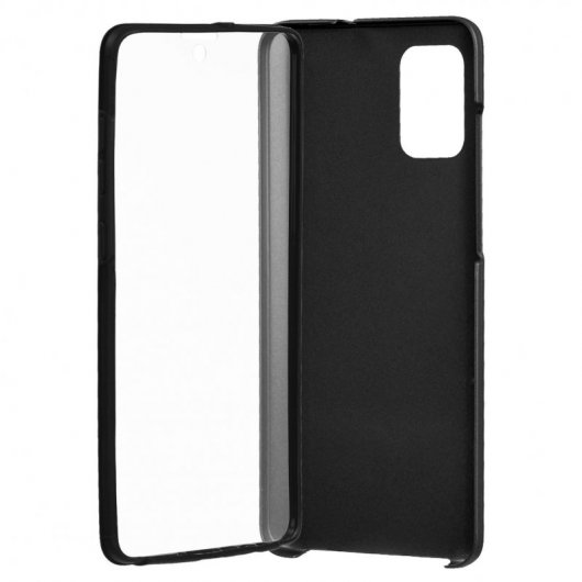 Funda Cromada con Tapa Negra para Samsung Galaxy A71