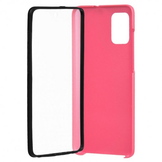 Funda Cromada con Tapa Rosa para Samsung Galaxy A71