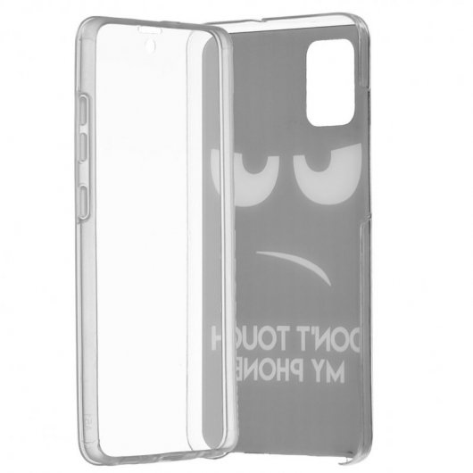 Funda Silicona con Tapa Don't Touch My Phone para Samsung Galaxy A51