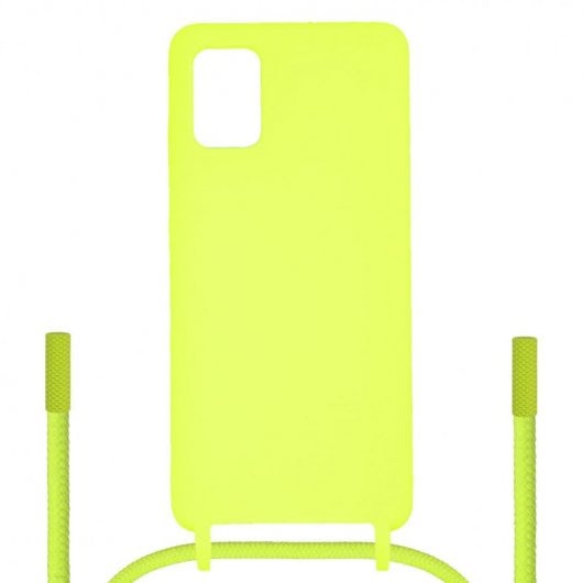 Funda Ultra Suave Colgante Amarilla para Samsung Galaxy A51