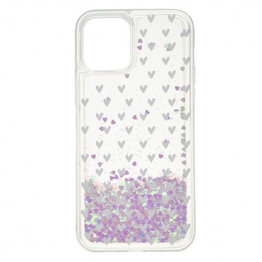 Funda Líquida Corazones para iPhone 12