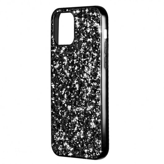 Funda Brillantina Negra para iPhone 12