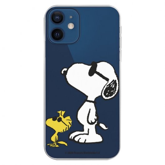 Funda Oficial de Peanuts Woodstock y Snoopy Posado Snoopy para iPhone 12