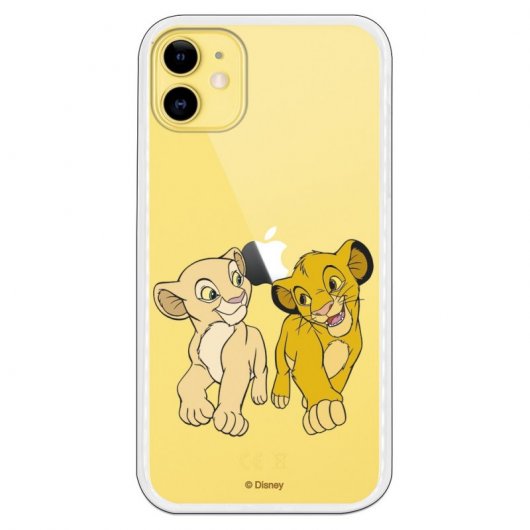 Funda Oficial de Disney Simba y Nala Mirada Cómplice  El Rey León para iPhone 11