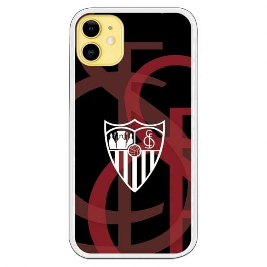 Funda Oficial Sevilla FC del Sevilla Escudo Blanco Fondo Escudo para iPhone 11