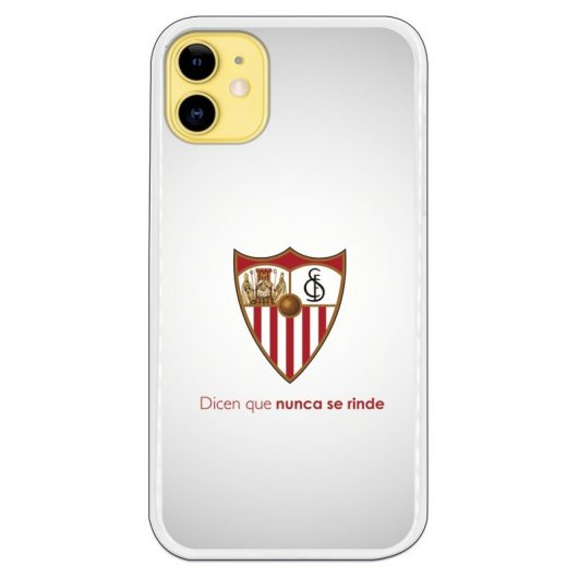 Funda Oficial Sevilla FC del Sevilla sobre Fondo Retro para iPhone 11