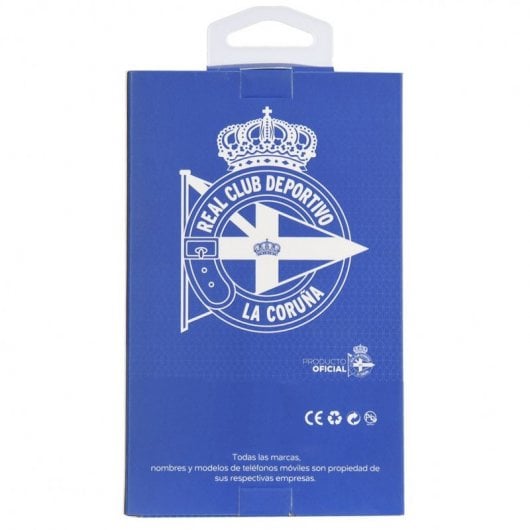 Funda Oficial RC Deportivo de La Coruña del Depor Escudo Blanco Fondo Azul para iPhone 11