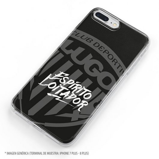 Funda Oficial C.D Lugo del Lugo Negro Espirito Loitador para iPhone 11