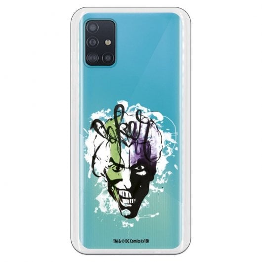 Funda Oficial de DC Comics Joker Rostro Transparente DC Comics para Samsung Galaxy A51