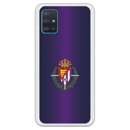 Funda Oficial Real Valladolid del Valladolid Escudo Fondo Lila para Samsung Galaxy A51