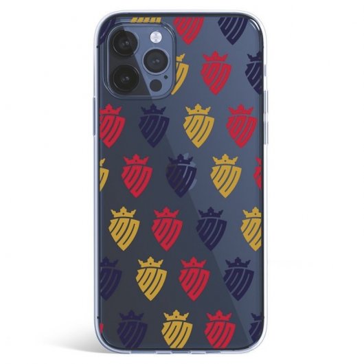 Funda Oficial CA Osasuna del Osasuna Patrón Escudos Colores para iPhone 12