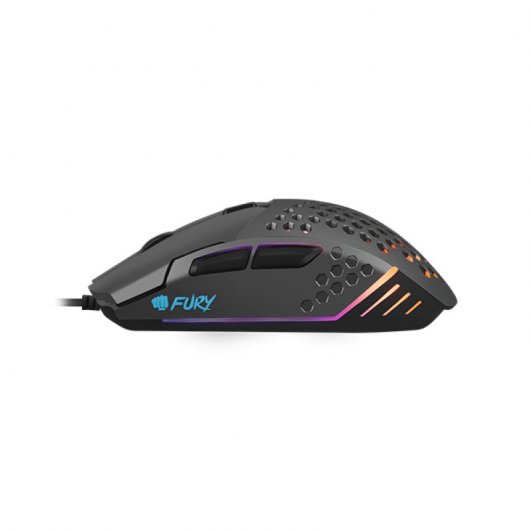 Mouse da gioco Fury Battler 6400 DPI Nero