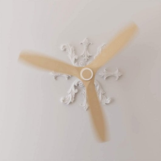 Cecotec EnergySilence Aero 590 Ventilador de Techo con Mando 70W Blanco/Madera