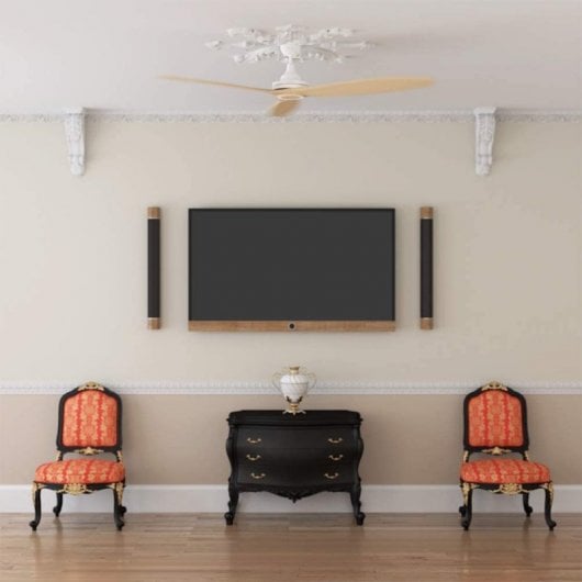 Cecotec EnergySilence Aero 590 Ventilador de Techo con Mando 70W Blanco/Madera