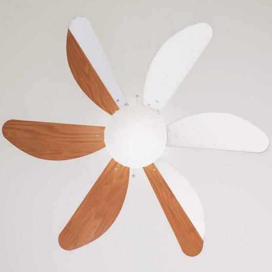 Cecotec EnergySilence Aero 360 Ventoinha de Teto com Luz Pás Reversíveis 50W Madeira/Branco
