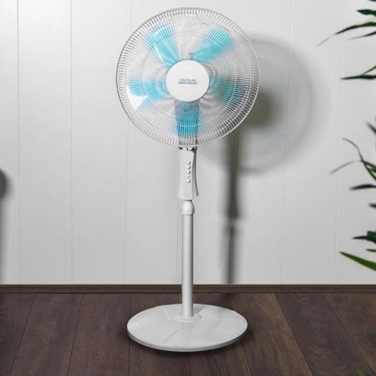Ventoinha Cecotec EnergySilence 520 Power 50W 5 pás Oscilante 40cm Ajustável Branco