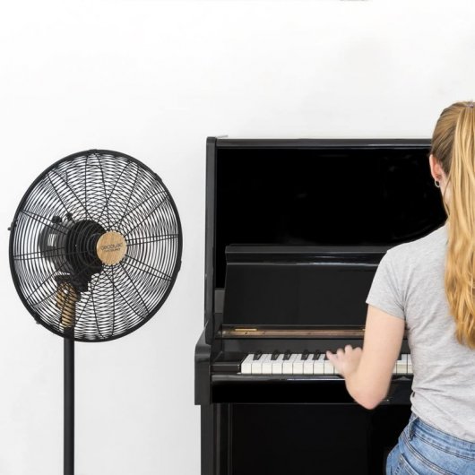 Cecotec EnergySilence 560 Woodstyle Ventilador de Pie 60W Negro/Madera