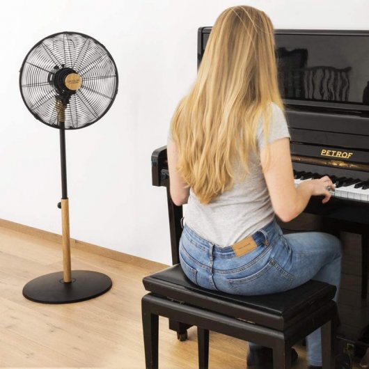 Cecotec EnergySilence 560 Woodstyle Ventilador de Pie 60W Negro/Madera