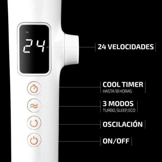 Standventilator Cecotec EnergySilence 1030 Smartextreme 28W 40cm 24 Stufen Fernbedienung Leise Timer