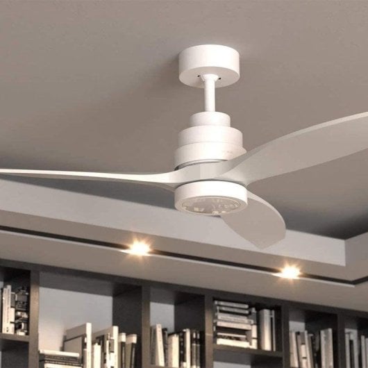 Ventilatore da soffitto Cecotec EnergySilence Aero 5200 White Design LED 40W 52" 3 Pale 6 Velocità Telecomando