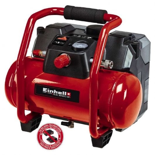 Einhell TE-AC 36/6/8 Li OF Compresor Horizontal Inalámbrico 6L 18V