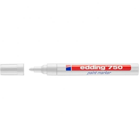 Edding 750 Rotulador Permanente Punta Redonda Blanco