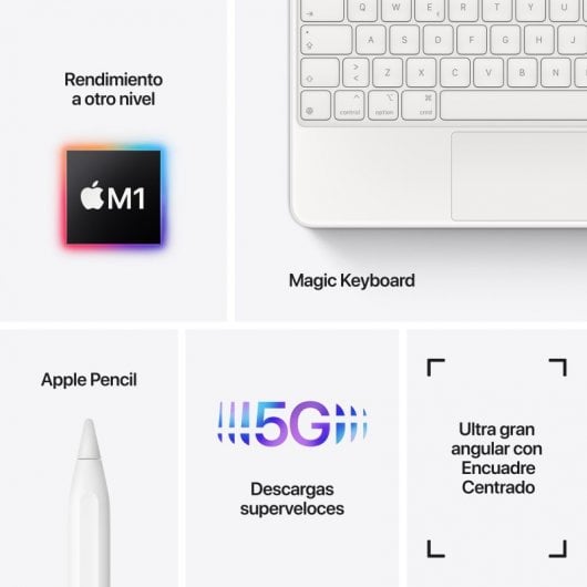 Apple iPad Pro TD-LTE & FDD-LTE 128 Go 27,9 cm (11") Apple M 8 Go Wi-Fi 6 (802.11ax) iPadOS 14 Argent