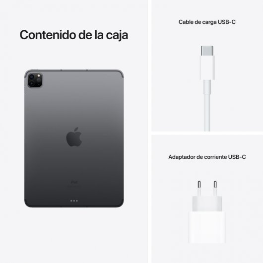 Apple iPad Pro 5G TD-LTE & FDD-LTE 2048 Go 27,9 cm (11") Apple M 16 Go Wi-Fi 6 (802.11ax) iPadOS 14 Gris