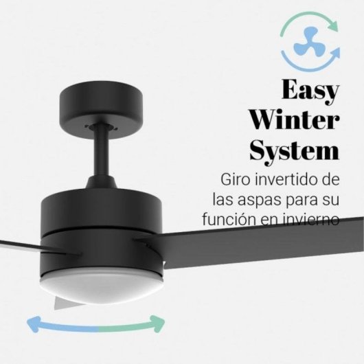 Ventilatore da Soffitto con Luce Universal Blue Bora UVT1310-20 70W 118cm 3 Velocità Telecomando Funzione Inverno